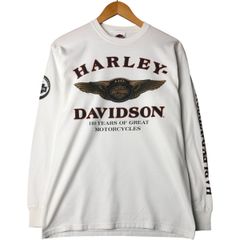 古着 ハーレーダビッドソン Harley-Davidson 両面プリント 袖