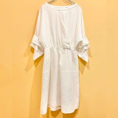 最終値下げ❣️美品/MORABITO /ストライプ シャツワンピース ジレM