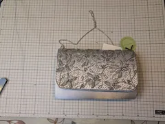 未使用タグ付き　NOCTILUKA シルバー 刺繍 パーティーバッグ　ノクチルカ