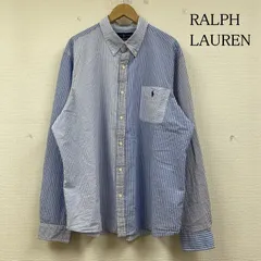 RALPHLAUREN ラルフローレン シャツ、ブラウス 長袖 長袖 シャツ ブラウス Shirt ロングスリーブ 近年タグ ストライプ ボーダー ドッキング BDシャツ 刺繍 ロゴ