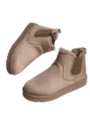 【人気商品】ショート レディース 裏ボア ムートンブーツ 厚底 アンブ] 4cm [ワン