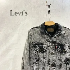 Levi's リーバイス 先染め ブラック ケミカルウォッシュ デニム ジャケット 70506 アウター 記載なし ブラック  メンズ ファッション