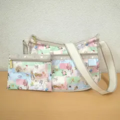 LeSportsac レスポートサック×ピーターラビット　イングリッシュガーデン　ショルダーバッグ　同柄ポーチ付き　美品　MA016T