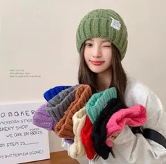 もこもこ ニット帽 おしゃれ 冬 コーデ 防寒 レディース メンズ 3色展開 ブラック グレー ベージュ