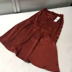 送料無料★新品タグ付き★GU ジーユー★サテンラッフルフレアミディスカートZ＋E マーメイドスカート★Sサイズ#50814sj164