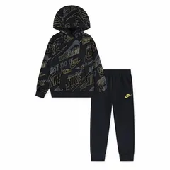 ナイキ スウェット 上下 キッズ ジュニア 98-122cm USサイズ 子供服 NIKE GWM ライトウェイト フリース セットスーツ 子ども 長袖パーカー プルオーバー ロングパンツ セットアップ スエット スポーツウェア 上下組 nike/86N486