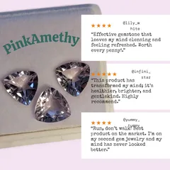 ピンクアメジスト【▲ダイヤモンドカット】【ルース 3P】