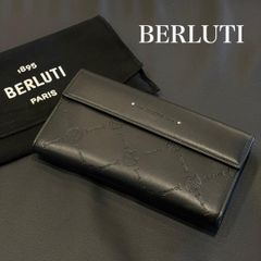 極美品】ベルルッティ 長財布 ラウンド パッチワーク カリグラフィ