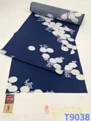 小紋 京友禅 紋意匠 菊 正絹 反物 T9038