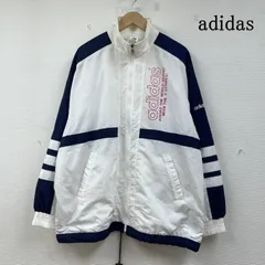 adidas アディダス ジャケット、上着 ジャンパー、ブルゾン デサント社製 90s フルジップアップ ジャケット ロゴ プリント ブルゾン スタンドカラー