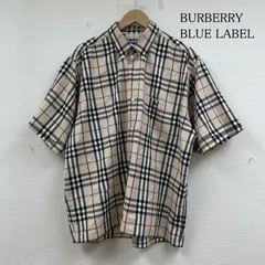 BURBERRY BLUE LABEL バーバリー・ブルーレーベル シャツ、ブラウス 半袖 半袖 シャツ ブラウス ボタン ノバチェック ホースロゴ 刺繍