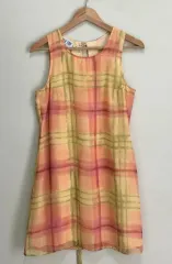 ヴィンテージ イエロー チェック柄ワンピース ヴィンテージ チェック ONE PIECE