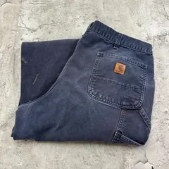 スペシャル カーハート フェード ナス紺 ボロ グランジ ペインター