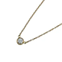 ティファニー TIFFANY＆CO バイザヤードネックレス ゴールド Au750 ダイヤモンド ジュエリー