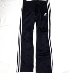 古着 adidas アディダス トラックパンツ スリーストライプ ブラック 259-209