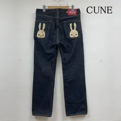 ★お盆セール★【美品】メンズ　CUNE 2連うさぎイエローペイント デニムパンツ 美品】CUNE【2連うさぎ デニムパンツ】36 キューン 25100869 - メルカリ