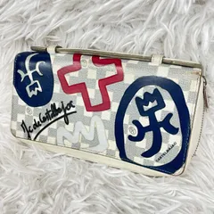 CASTELBAJAC カステルバジャック　長財布　オーガナイザー　ラウンドジップ ラウンドファスナー　ジッピーウォレット ロゴ　型押し　刻印 持ち手　ハンドル シルバー金具　多収納