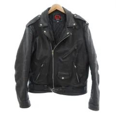 美品】AXEL レザーシングルライダースジャケット 牛革 XLサイズ