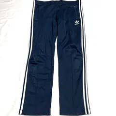 古着 adidas アディダス トラックパンツ スリーストライプ ネイビー 259-214