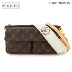 未使用 展示品 ルイ ヴィトン LOUIS VUITTON モノグラム ヴィヴァシテ ショルダー バッグ ブラウン M46999 ゴールド 金具 90299576