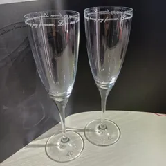 4℃ シャンパンペアグラス