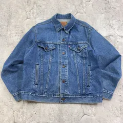 80s　USA製　Levi's　リーバイス　70506-0214　デニムジャケット　トラッカージャケット　古着　インディゴブルー　42R