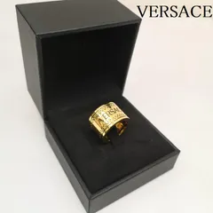 VERSACE ヴェルサーチ アクセサリー 指輪 Vintage Logo Ring ロゴ エングレーブ リング 指輪 21号のサムネイル
