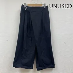 UNUSED アンユーズド パンツ スラックス 16SS WIDE WRAP PANTS サイドベルト ワイド スラックス パンツ アシンメトリ― UW0481 サイズ00のサムネイル