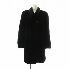 【中古】SAGA MINK GuyLaroche 銀サガ ファーコート アウター 毛皮 シェアードミンク 逆毛 肩パッド 裏地総柄 F 茶色 サガミンク SAGA MINK ギラロッシュ GuyLaroche 銀サガ ファーコート