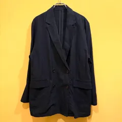 ジャーナルスタンダード レリューム リネンレーヨンテーラードジャケット ネイビー 【送料込み】