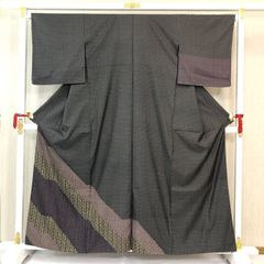 5月祭) No.2865 未使用シリーズ正絹総絞り幾何学暈し訪問着 落款 美品