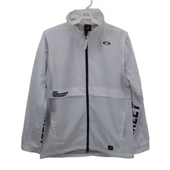 【美品】OAKLEY(オークリー) フルジップジャケット 白 メンズ L ゴルフウェア 2510-0566 中古