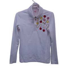 PUMA GOLF(プーマゴルフ) 長袖ハーフジップポロシャツ 白 レディース M ゴルフウェア 2510-0689 中古