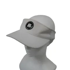 【美品】BLACK CLOVER サンバイザー 白 メンズ フリーサイズ ゴルフウェア 2510-0902 中古