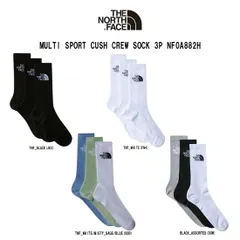 THE NORTH FACE(ザノースフェイス)ソックス クルー 3足組 セット アソート 靴下 ロゴ メンズ 男性用 MULTI SPORT CUSH CREW SOCK 3P NF0A882H
