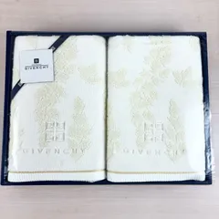 【未使用品】GIVENCHY バスタオル2P 綿100％