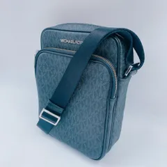 Michael Kors  マイケルコース ショルダー バッグ  35H9STVC1B  モノグラム MKシグネチャー ショルダーバッグ ユニセックス キャンバス /レザー ブラック 中古