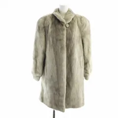 【中古】サガミンク SAGA MINK 銀サガ 毛皮コート サファイアミンクファー ロング 長袖 総裏地 ネーム刺繍入り F サガミンク SAGA MINK 銀サガ 毛皮コート サファイアミンクファー