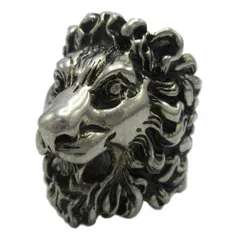 【新品】グッチ リング 指輪 アクセサリー GUCCI LION HEAD ライオンヘッド アンティーク加工 メタル 398601 I4601 8111 (ガンメタル系) #15(日本サイズ目安14号)ブティックライン レディース メンズ 送料無料