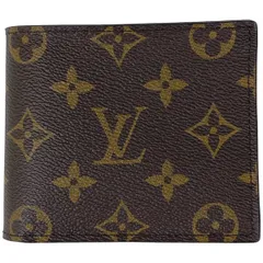 ルイ・ヴィトン Louis Vuitton ポルトフォイユ マルコ NM 札入れ 小銭入れ 二つ折り財布 モノグラム ブラウン M62288 メンズ 【中古】