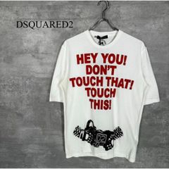 ディースクエアード】ブルドッグ プリント Tシャツ 白 L - メルカリ