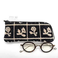 ハンドメイド ミナペルホネン メガネケース Lulu