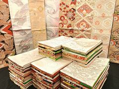 平和屋着物■袋帯 西陣 まとめて100点 向かい鳳凰 向かい鶴 孔雀 鳥獣 蝶 花柄 七宝 宝相華 佐賀錦 金銀糸 未使用品あり 全て正絹 mmm076 平和屋着物□袋帯 西陣 まとめて100点 向かい鳳凰 向かい鶴 孔雀 鳥獣