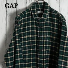 GAP ギャップ スタンダードフィット チェック柄 コットンフランネルシャツ