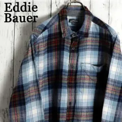 EDDIE BAUER エディバウアー チェック柄　コットンフランネルシャツ
