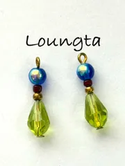 3109チェコビーズピアス 樹脂ピアス