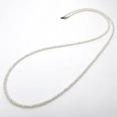 本真珠ロングネックレス 80cm ベビーパール 極小粒 3mm 淡水 入園卒園卒業入学結婚式 ウエディング 70cm 85cm 90cm 120cm tp0032