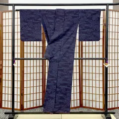 【美品｜適応身長：約151cm】着物　結城紬　袷　2501027-20