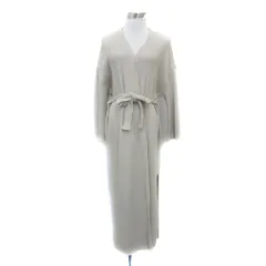 チャオパニック ティピー CIAOPANIC TYPY カーディガン ロング丈 前開き ワッフル リボンベルト付き オーバーサイズ ONE ライトベージュ /YS12 ■MO