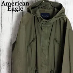 AMERICAN EAGLE フード付きミリタリーパーカー フィールドジャケット 